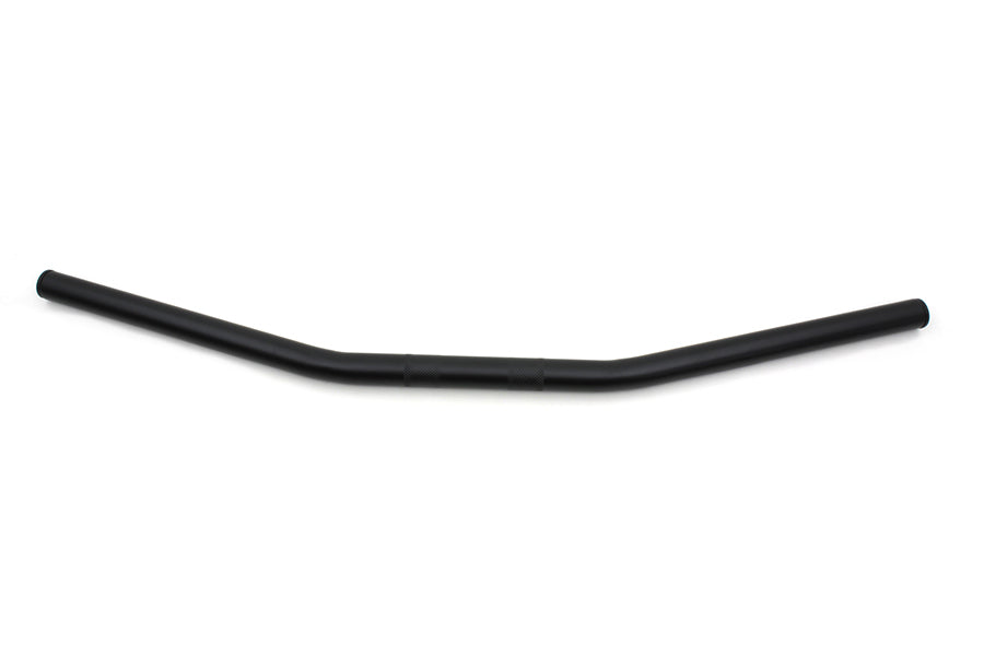 MCM black drag handlebar with indents, motorcycle handlebar control