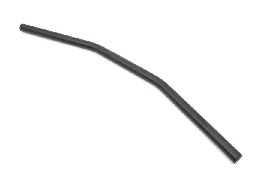 MCM 31-0071AMBS black drag handlebar with indents for motorcycle handlebar control