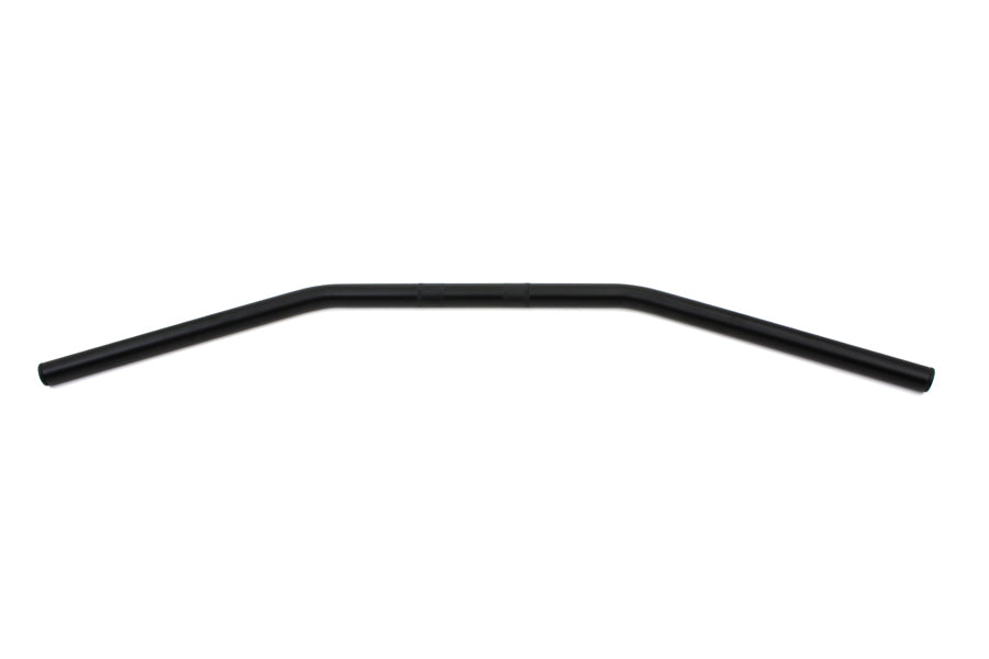 MCM 31-0171BS black drag handlebar without indents, handlebar control crescent shape