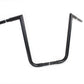 MCM 16-inch Ape Hanger Z handlebar in black for motorcycle handlebar control