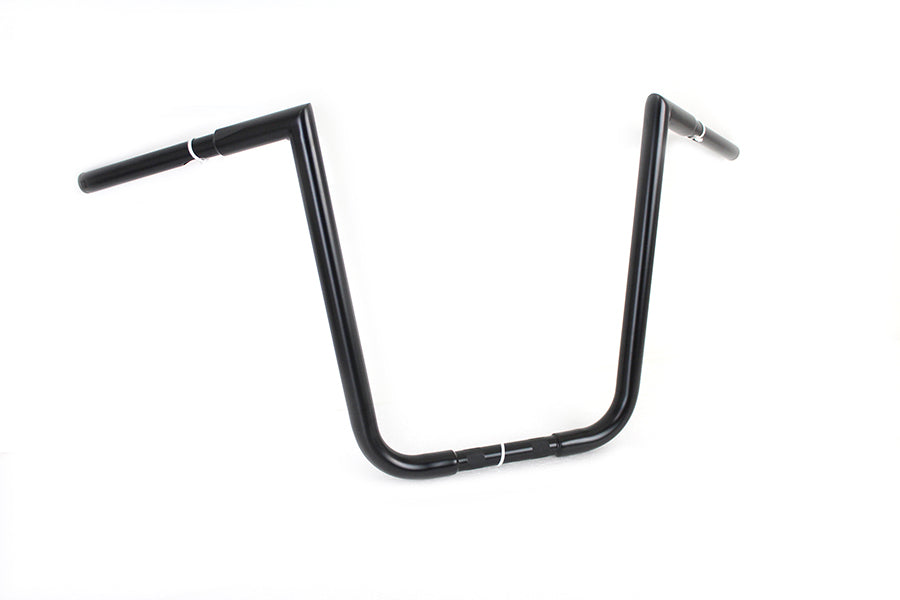 MCM 16-inch Ape Hanger Z handlebar in black for motorcycle handlebar control