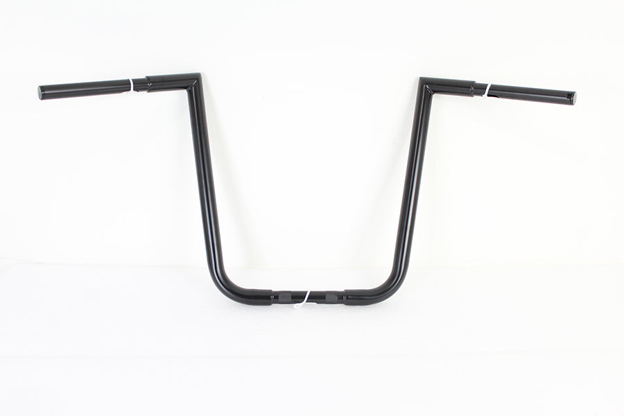 MCM 096827 16-inch black ape hanger Z handlebar for motorcycle control setup