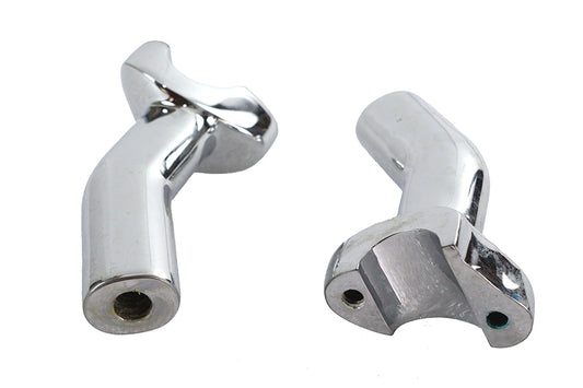 V-Twin Factory Sample Chrome 4-Inch Riser Set for motorcycle handlebar control