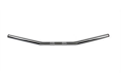 MCM 31-0071S chrome drag handlebar without indents for motorcycle handlebar control