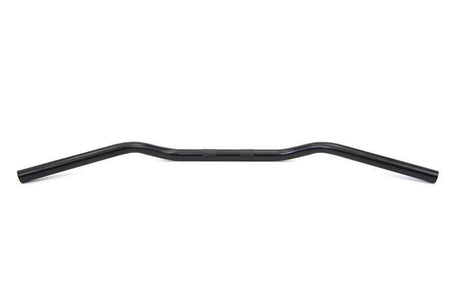 MCM 31-0019MBS black 3-inch drag handlebars without indents for handlebar control
