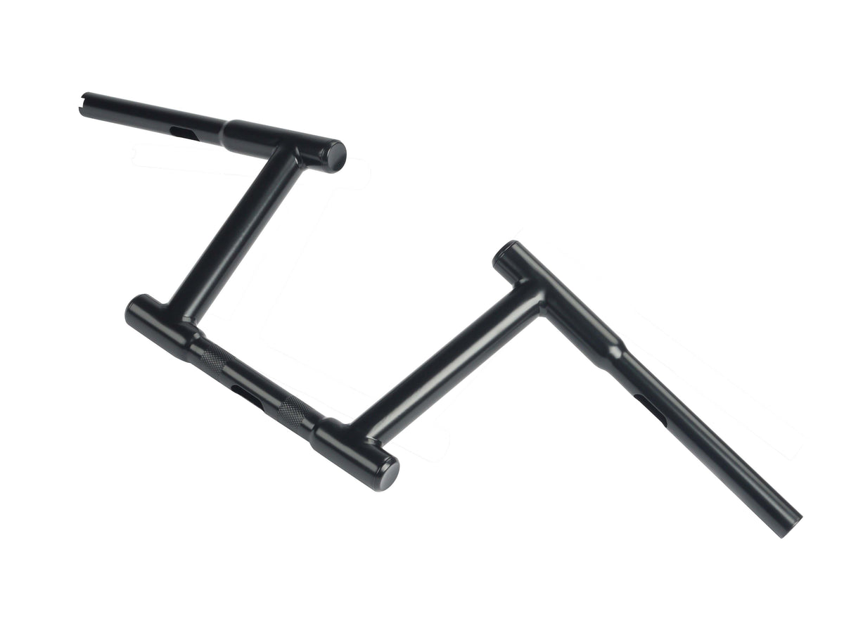 MCM 21055B 8-Inch Z-Bar Racing Handlebar with Indents, Black