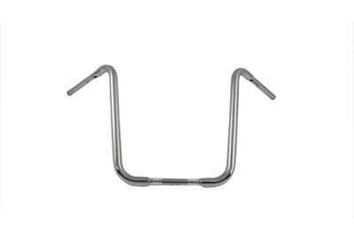 MCM 31-0149BS 17-inch ape hanger handlebar with indents for motorcycle handlebar control