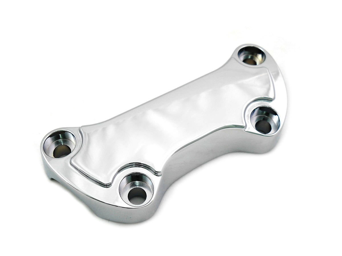 MCM 77626 chrome smooth handlebar clamp cover for handlebar control