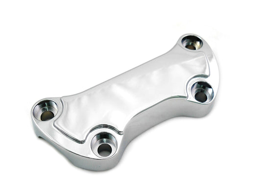 MCM 77626 chrome smooth handlebar clamp cover for handlebar control
