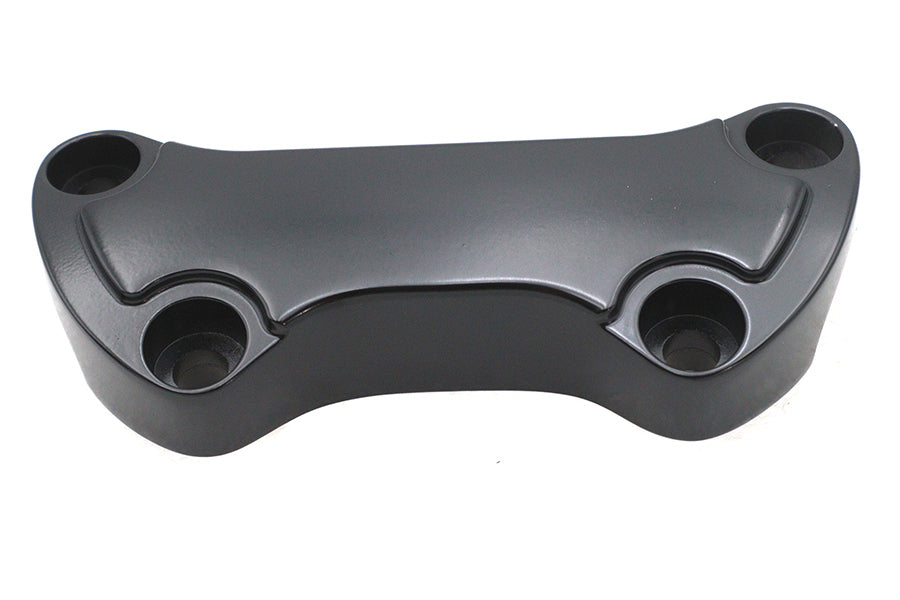 MCM 77627 black smooth handlebar clamp cover for handlebar control