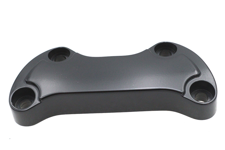 MCM 77627 black smooth handlebar clamp cover for handlebar control