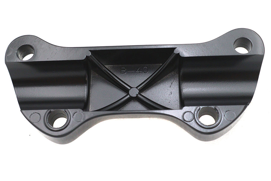 MCM 77627 black smooth handlebar clamp cover, handlebar control component