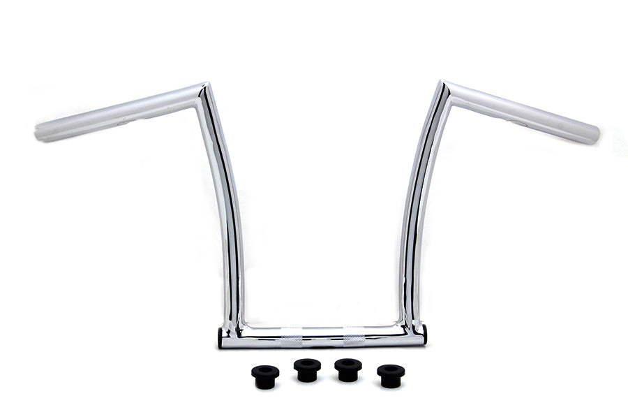MCM 20200 13-Inch Chrome ChiZeled Z-Bar Handlebar with Indents