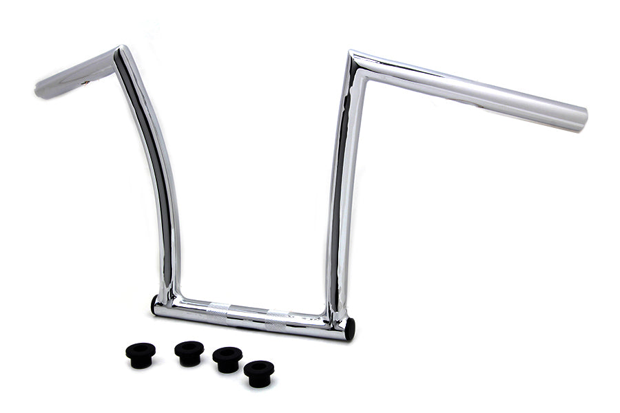 MCM 20200 13-Inch Chrome ChiZeled Z-Bar Handlebar with Indents