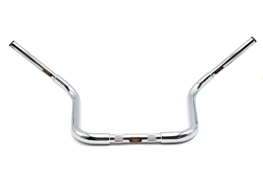 MCM 31-0165S 12-1/2-Inch Buffalo Ape Hanger Handlebar with Indents, Chrome