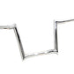 MCM 20180 12-inch chrome ape handlebar without indents for motorcycle control setup