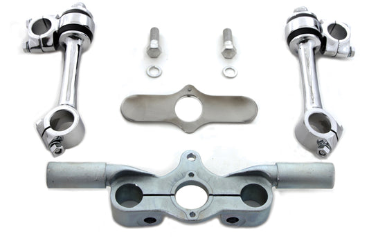 V-Twin Flanders spring fork riser and tree kit for motorcycle handlebar control, 25-0800a.jpg