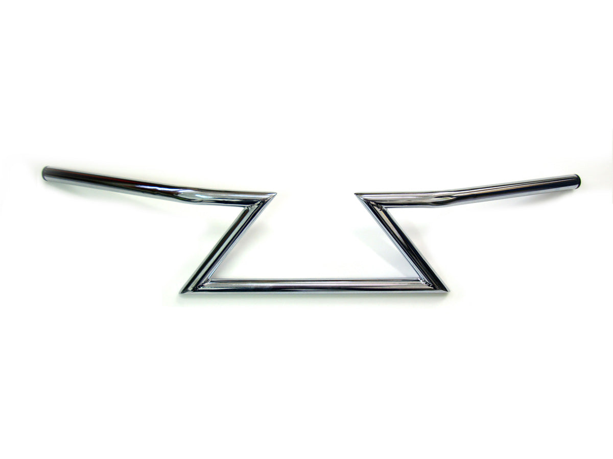 MCM 20193 Chrome 6-Inch Z Handlebars Without Indents