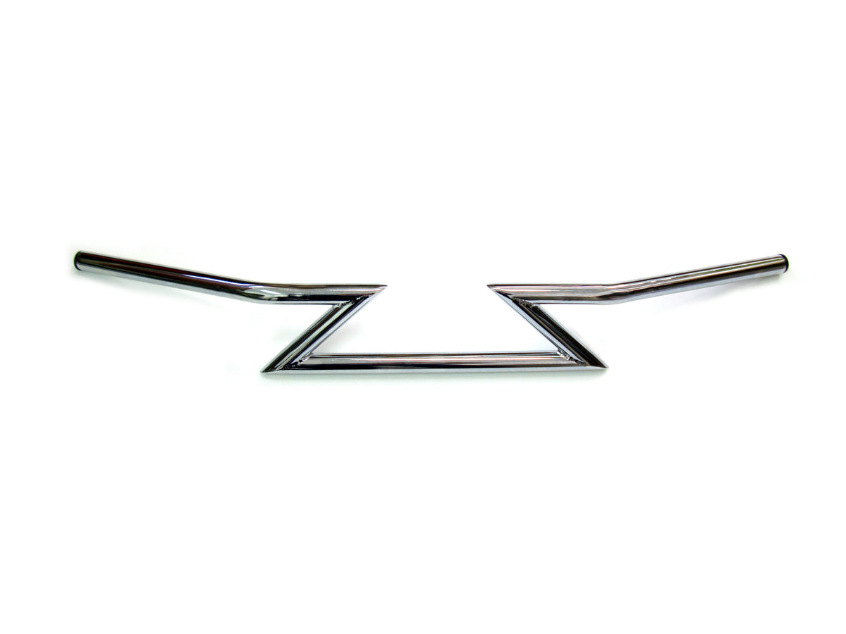 MCM 20192 Chrome 4-Inch Z Handlebars Without Indents