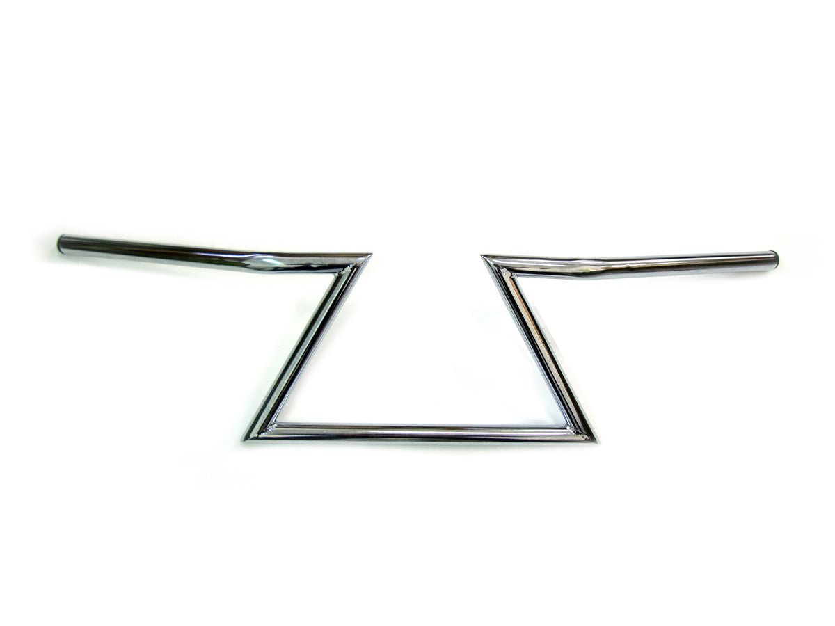 MCM 20194 8-Inch Z Handlebars, Chrome, Without Indents