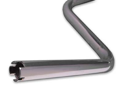 MCM H31-0217S 9-1/4-Inch Replica Handlebars Chrome