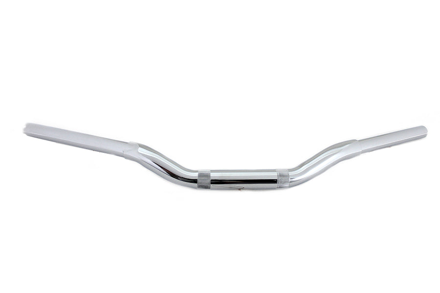 MCM 20244 2-Inch Drag Handlebar Without Indents, Chrome