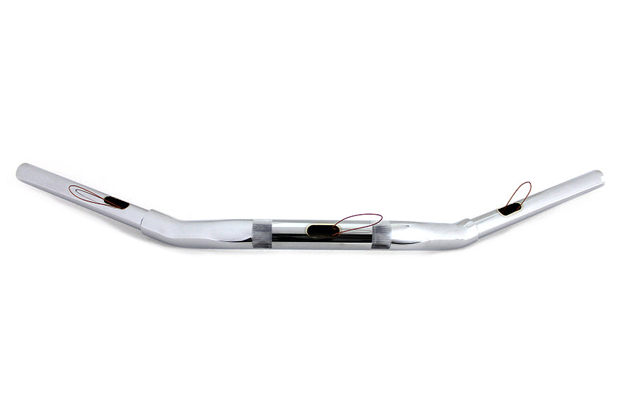 MCM 20244 2-Inch Drag Handlebar Without Indents, Chrome