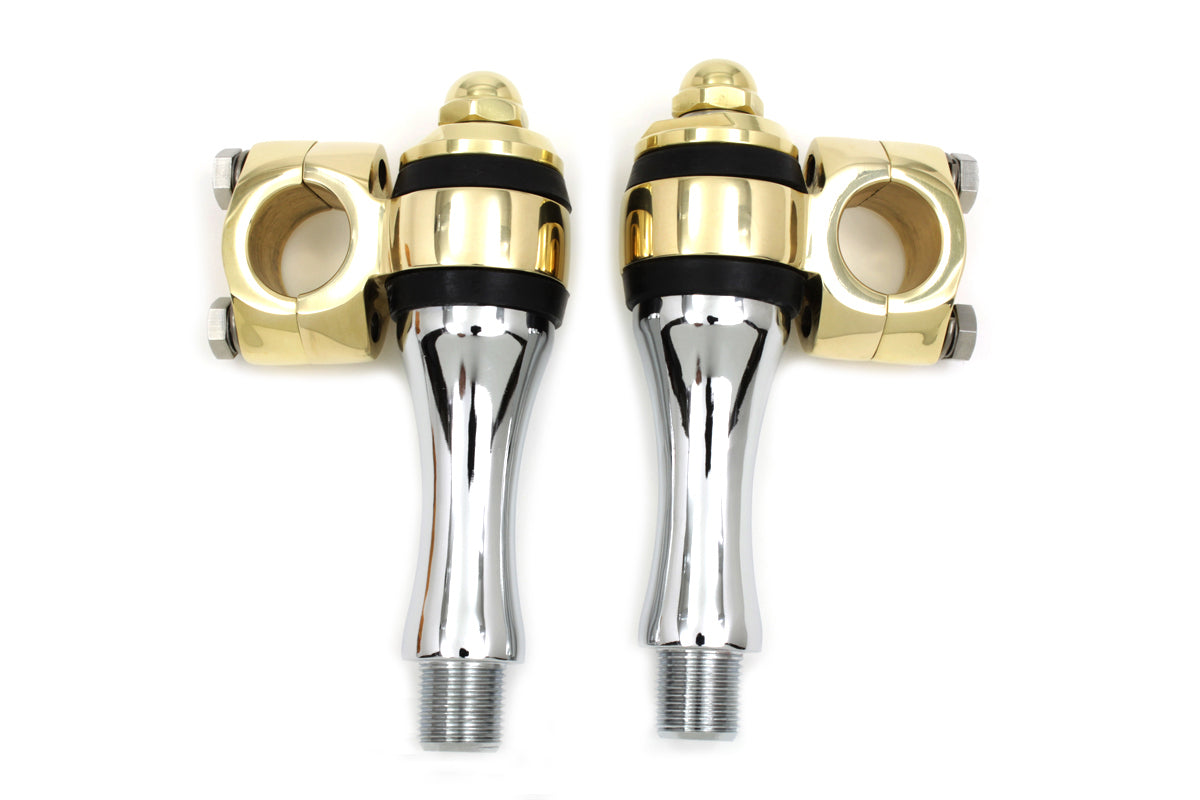 V-Twin Flanders riser kit for 1-inch handlebars, handlebar control components