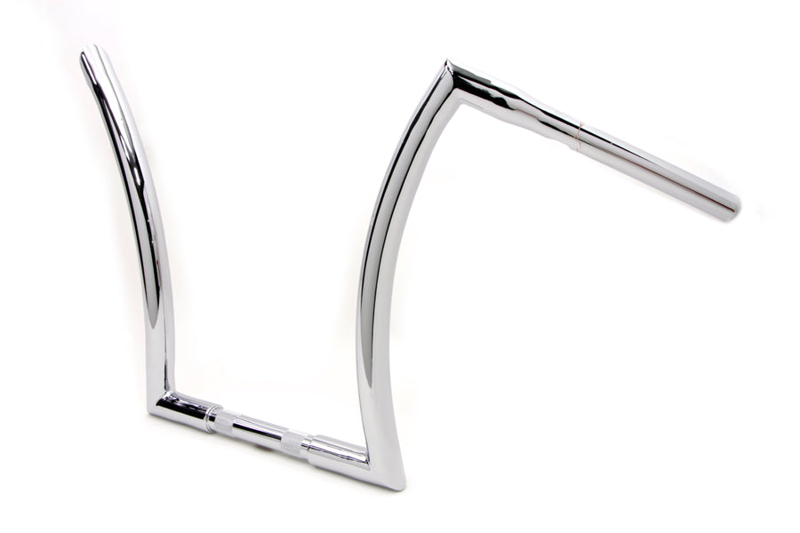 MCM 25-1146 16-inch Z handlebar with indents in chrome finish