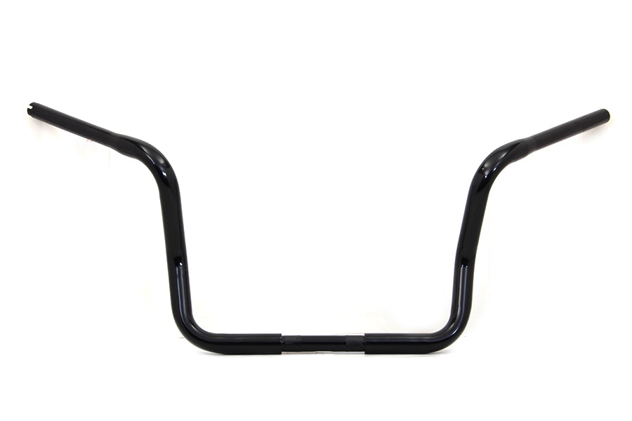 MCM 20096NB 11-inch ape hanger handlebar, black handlebar control component close-up