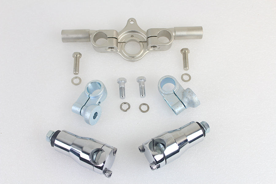 V-Twin 25-1166 Spring Fork Glide riser and tree kit for motorcycle handlebar controls