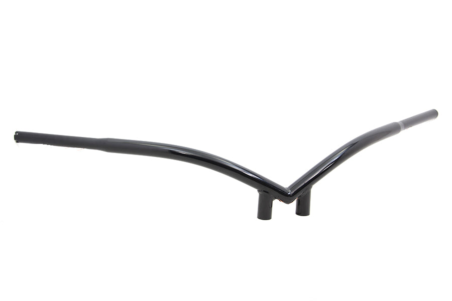 MCM 20139B V-Bar handlebar control with indents and black finish