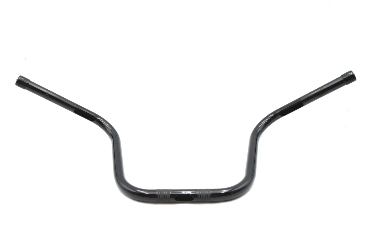 OE 55801272 12-Inch Mini Ape Hanger Handlebar with Indents, Gloss Black