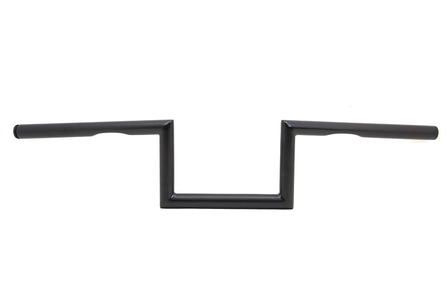 MCM 07824B 5-1/2-inch black Z handlebar with indents for motorcycle handlebar control
