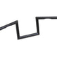 MCM 20239B 7-inch black Z handlebar with indents for handlebar control