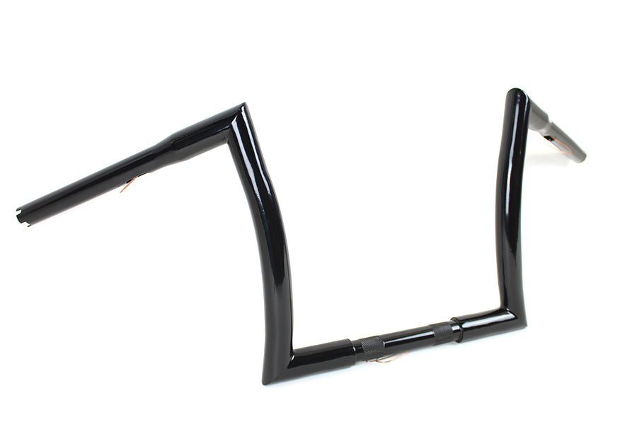 MCM 20145B 12-inch black Z handlebar control without indents
