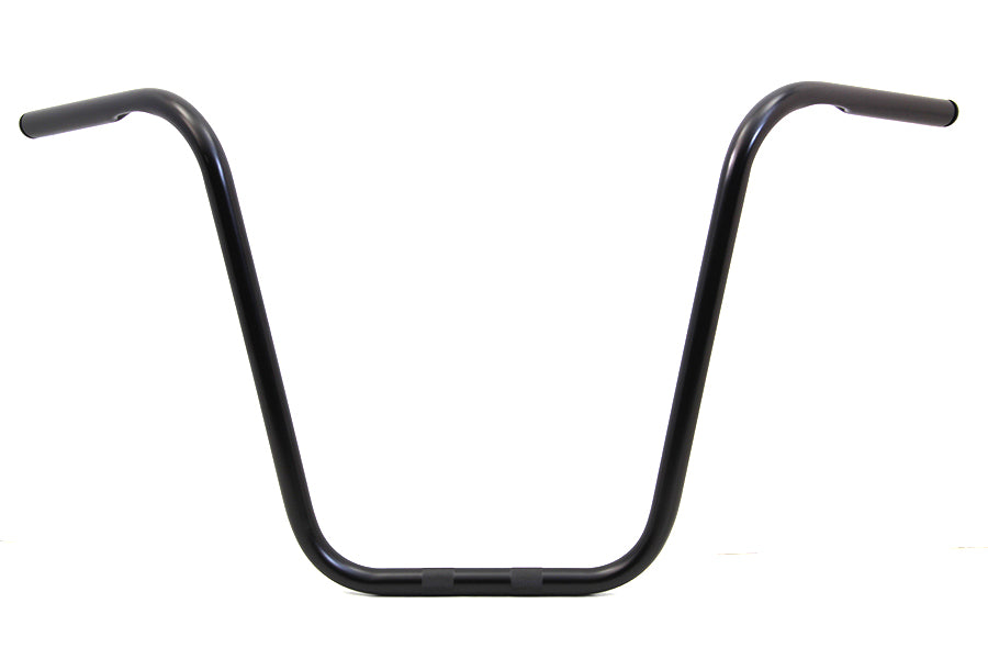 MCM 20265B 18-inch black ape hanger handlebar with indents for motorcycle handlebar control