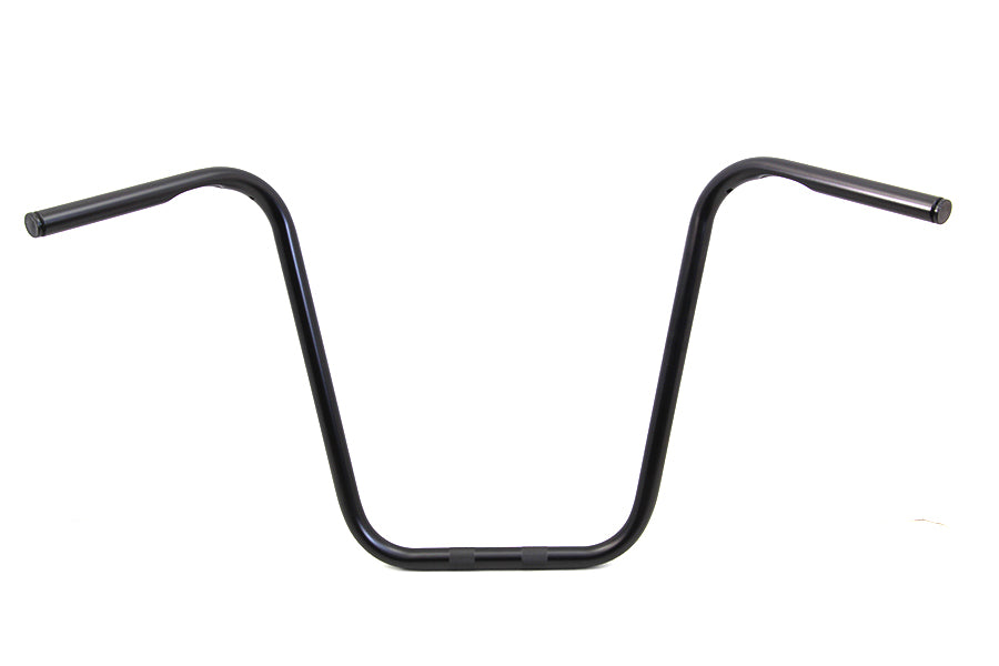 MCM 20265B 18-inch black ape hanger handlebar with indents for motorcycle control setup