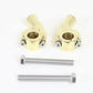 MCM H57-6088BR 1-inch pullback brass riser set for handlebar control