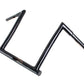MCM 20270B 14-inch ChiZeled Z-Bar handlebar control with black finish and curved Z-bar design