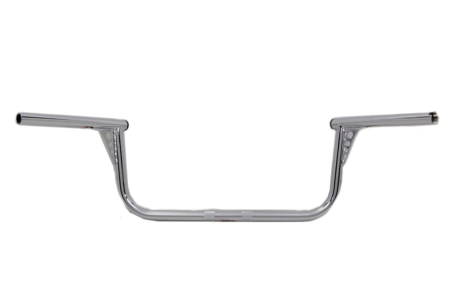 MCM 20188 9-inch glider handlebar control without indents, chrome finish 񟿿