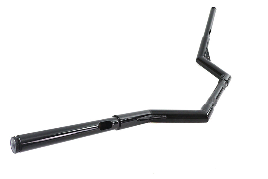 AEE 20319B black V-Bar 1-1/4 inch handlebar control with curved bar design