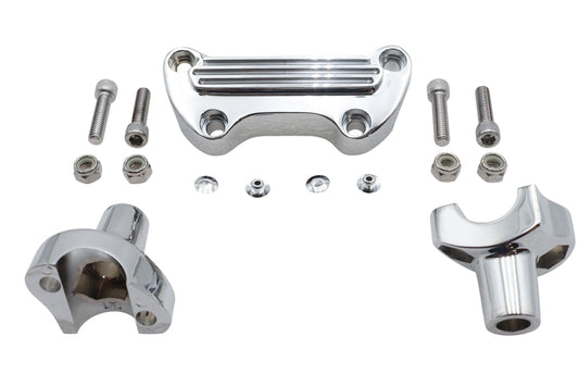 MCM 75899BS4 1-1/2-inch chrome post riser kit for handlebar controls