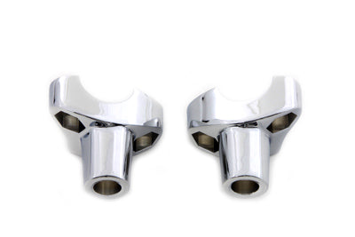 MCM 70148 chrome riser stem set for handlebar controls