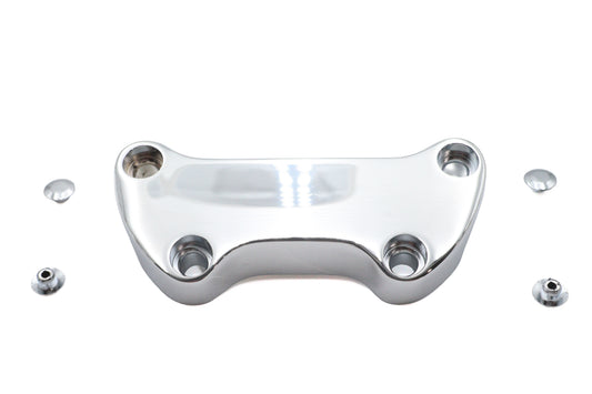 MCM 25-2104 smooth riser top clamp chrome handlebar control, part number 19022