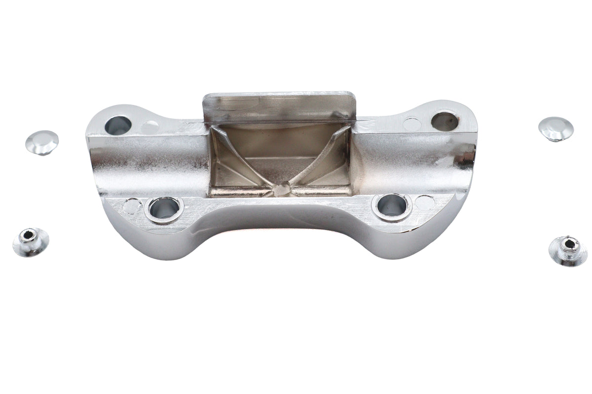MCM 25-2104 smooth riser top clamp chrome handlebar control, part number 19022