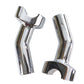 MCM 13623S4 4-1/2-inch pullback riser stem in chrome for handlebar control applications