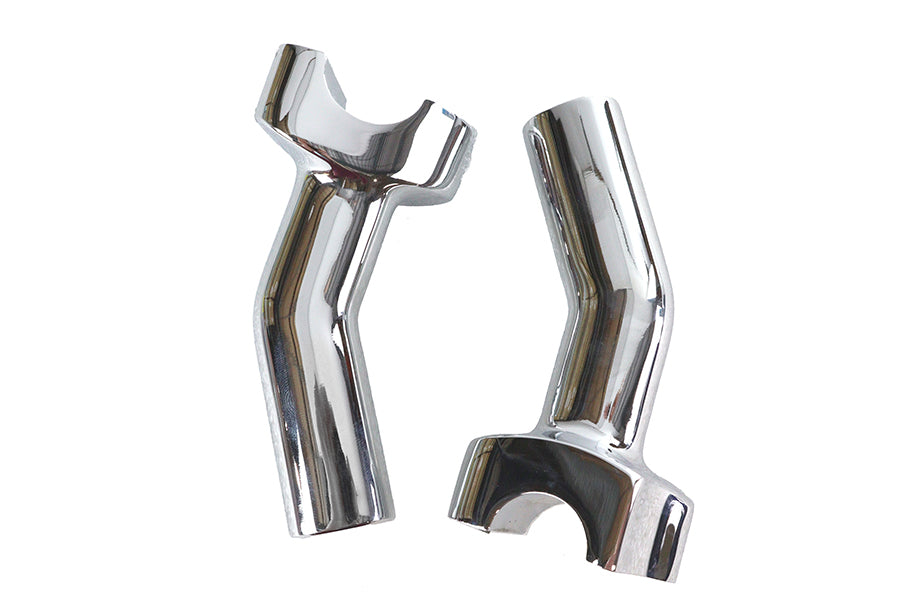 MCM 13623S4 4-1/2-inch pullback riser stem in chrome for handlebar control applications