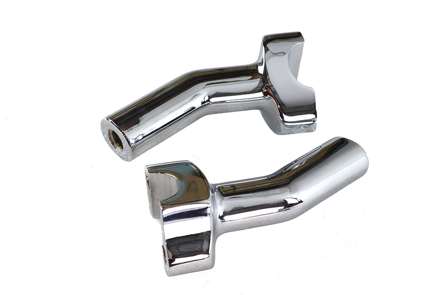 MCM 13623S4 4-1/2-inch pullback riser stem for handlebar control, chrome finish
