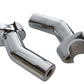 MCM 13623S4 4-1/2-inch pullback riser stem for motorcycle handlebars, chrome finish